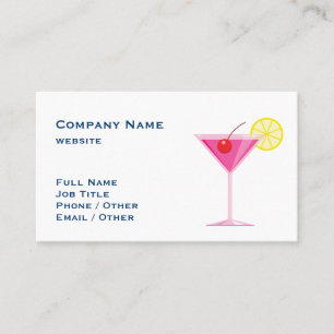 Tropical Pink Drink Business Card