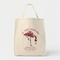 Tropical Pink Flamingo 50th Birthday Novelty Swag