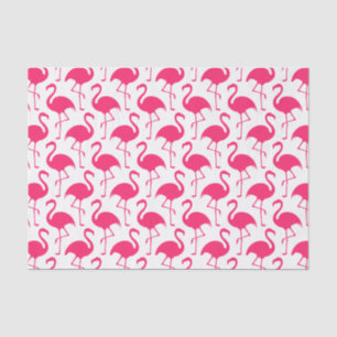 Tropical Pink Flamingo Beach Theme Tissue Paper
