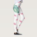 Tropical Pink Flamingo Clothing Leggings<br><div class="desc">Stay stylish and motivated with these performance exercise workout pants, designed for comfort and flexibility during yoga, fitness, or running. Featuring a vibrant watercolor pink flamingo pattern with tropical greenery, these tropical leggings are part of my original pink flamingo clothing collection. Perfect as a thoughtful wife gift or a fun...</div>