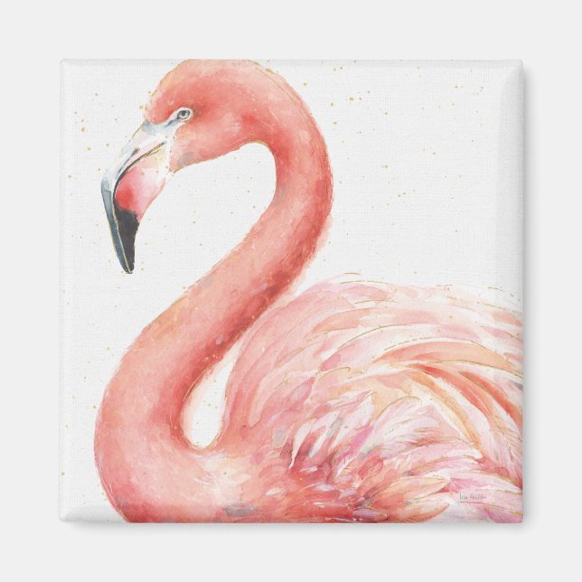 Tropical | Pink Flamingo Magnet (Front)