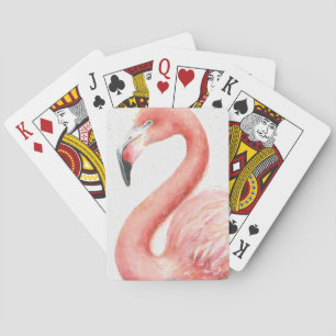 Tropical Pink Flamingo Playing Cards