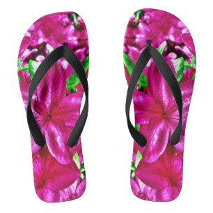 Tropical Pink Floral Thongs