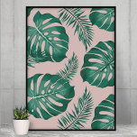 Tropical Pink & Green Palm Leaves Seamless Pattern Poster<br><div class="desc">The Tropical Pink & Green Palm Leaves Seamless Pattern is a vibrant and lively design featuring an assortment of pink and green palm leaves arranged in a repeating pattern. The pattern has a seamless layout, meaning that the edges of the design blend together seamlessly to create a continuous and uninterrupted...</div>