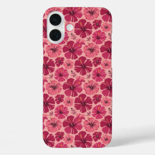 Tropical Pink Hibiscus Delight iPhone 16 Plus Case