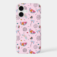 Tropical Pink Memphis Style Pattern