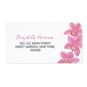 Tropical Pink Orchid Flower Address