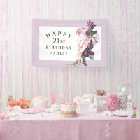 Tropical Pink Parrot Happy 21st Birthday
