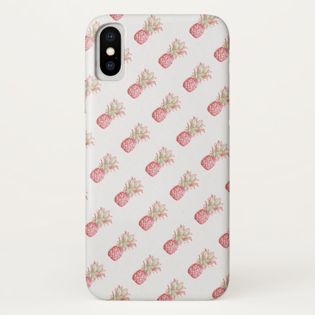 Tropical | Pink Pineapple Case-Mate iPhone Case (Back)