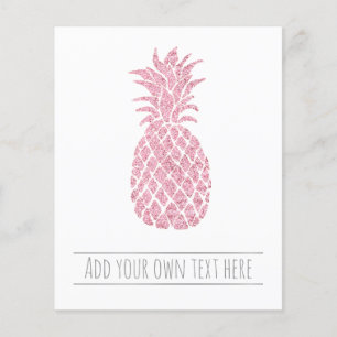 tropical pink pineapple flyer