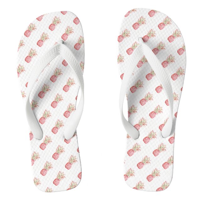 Tropical | Pink Pineapple Thongs (Footbed)