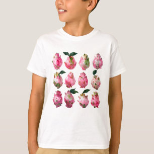 Tropical Pitaya Watercolor Art T-Shirt