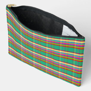 Tropical Plaid FAITT Accessory Pouch