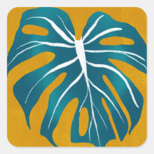 Tropical Plant Square Sticker
