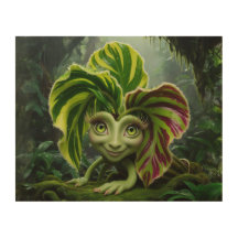 Tropical Plant Wood Wall Art