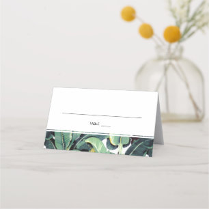 Tropical Plantation Wedding Escort Place Card SET