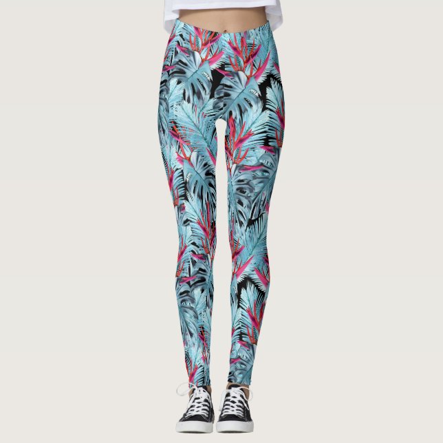 Tropical plants 1 . leggings (Front)