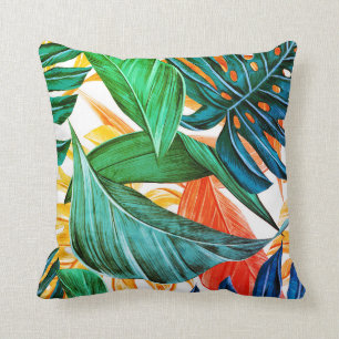 tropical plants cushion
