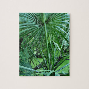 Tropical plants in salt pond jigsaw puzzle