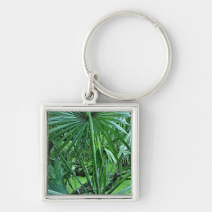 Tropical plants in salt pond key ring