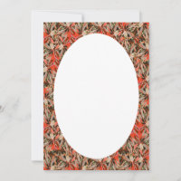 Tropical plants motif rounded borders design