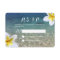 Tropical Plumeria Flowers Beach Wedding RSVP