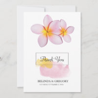 Tropical Plumeria Frangipani Wedding