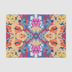 Tropical Plumeria Spotted Flowers Tile Pattern Tissue Paper