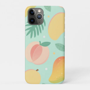 Tropical Pop Case – Pastel Pineapple & Mango Print