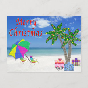 Tropical Postcards  Christmas Beach Cards