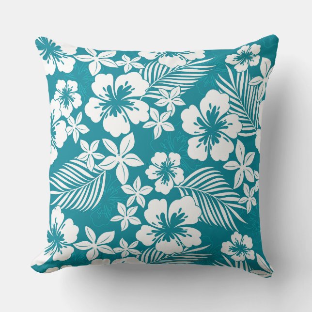Tropical Print Accent Pillow (Front)