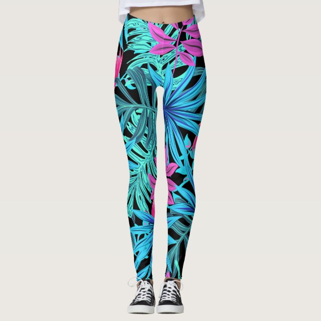 Tropical Print Leggings (Front)