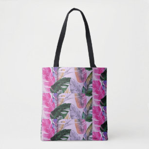 Tropical Print Pattern Tote Bag
