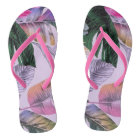 Tropical Print Pattern Women's Flip Flops