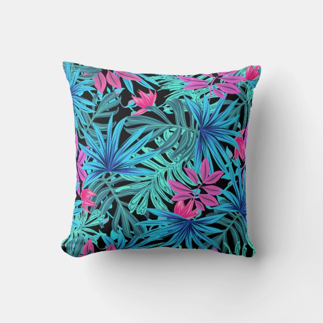 Tropical print pillow (Front)