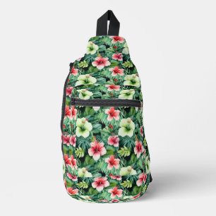 Tropical Print Sling Bag