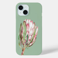 Tropical Protea Floral on Mint