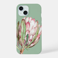 Tropical Protea Floral on Mint