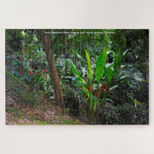 Tropical Rain Forest Grenada Caribbean. Jigsaw Puz Jigsaw Puzzle (Horizontal)