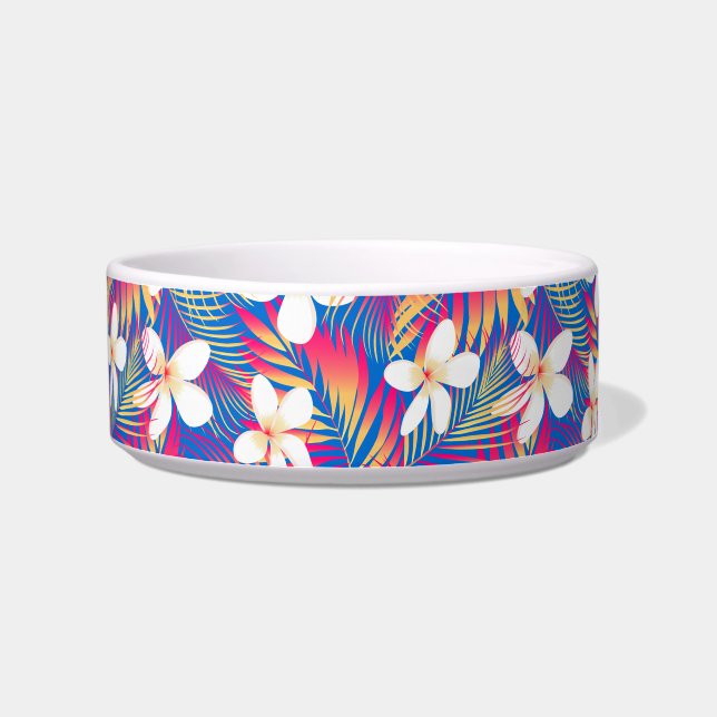 Tropical rainbow frangipani bowl (Left)