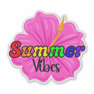 Tropical Rainbow Summer Vibes   LGBTQ Pride Floral