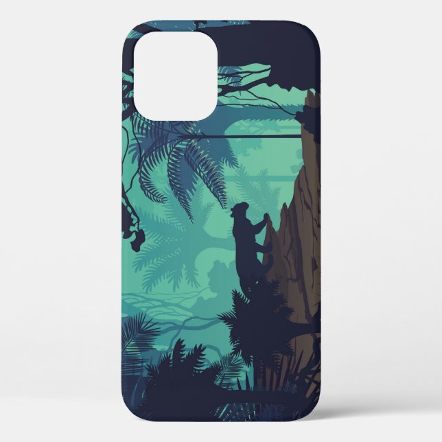 Tropical rainforest, jaguar evening background. Case-Mate iPhone case (Back)