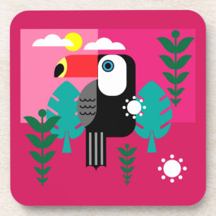 Tropical Rainforest Toucan Coaster