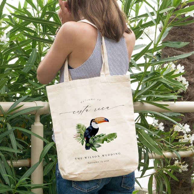 Tropical Rainforest Toucan Costa Rica Wedding Tote Bag (Creator Uploaded)