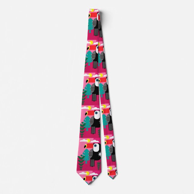 Tropical Rainforest Toucan Tie (Front)