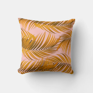 Tropical Realistic Leaves Pattern Trendy Fashion C Cushion