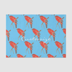Tropical Red Parrot Thunder_Cove Tissue Paper