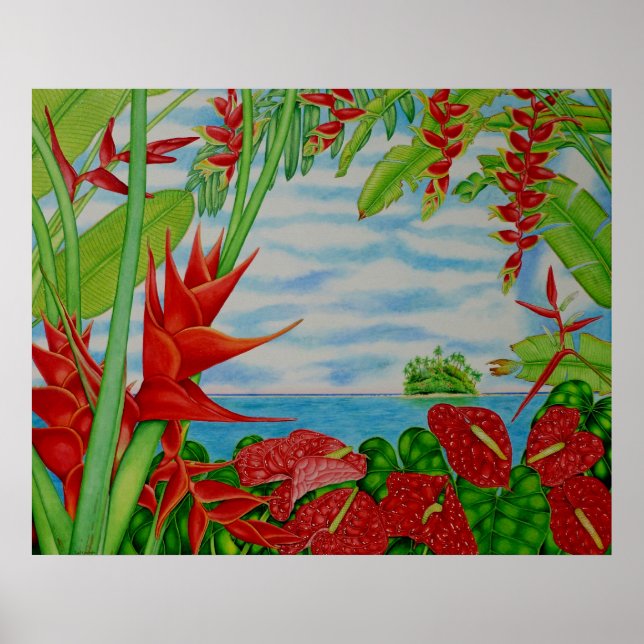 Tropical Red Poster (Front)