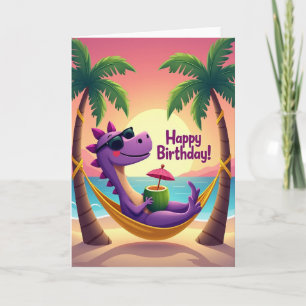 Tropical Reptile Birthday Card