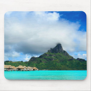 Tropical resort on Bora Bora mousepad